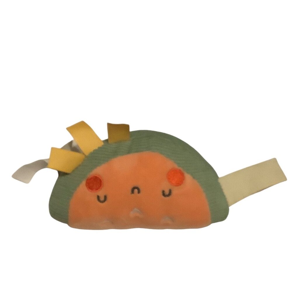Pearhead Soft Plush Baby‎ Sensory Taco Toy 6" Embroidered